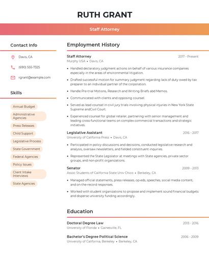 Resume example 3