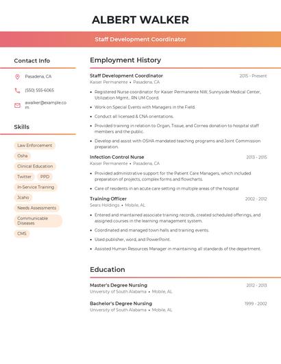 Resume example 3