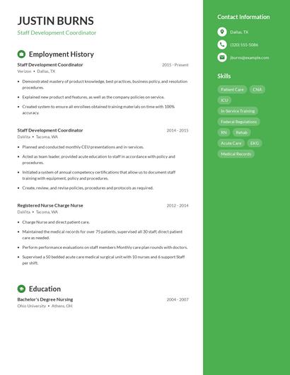 Resume example 5