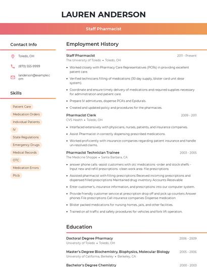 Resume example 3