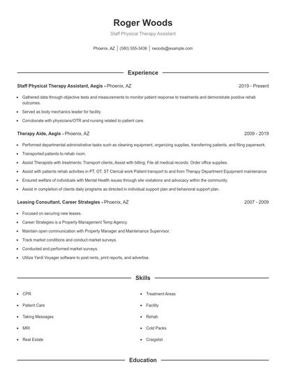 Resume example 1