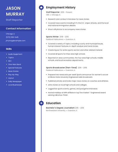 Resume example 5
