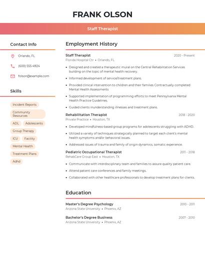 Resume example 3