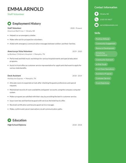 Resume example 4