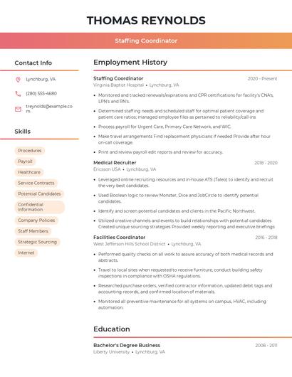 Resume example 3