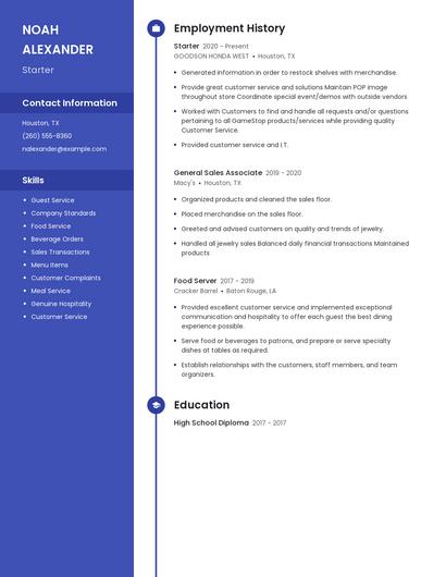 Starter Resume