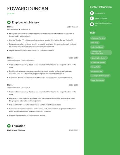 Starter Resume