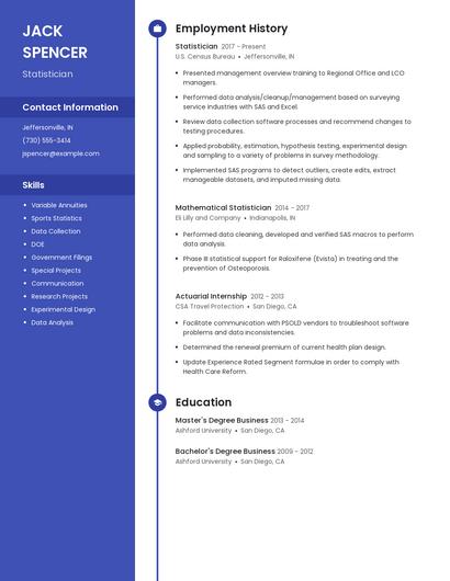 Resume example 4