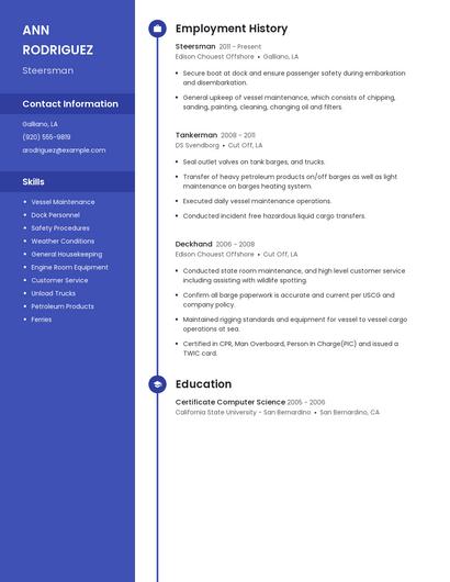 Steersman Resume