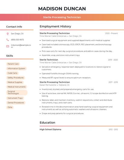 Resume example 3