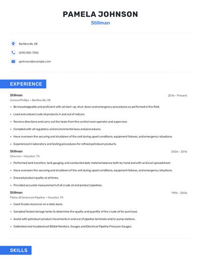 Stillman Resume