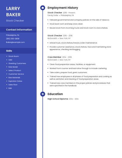 Stock Checker Resume