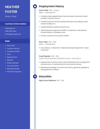 Resume example 5