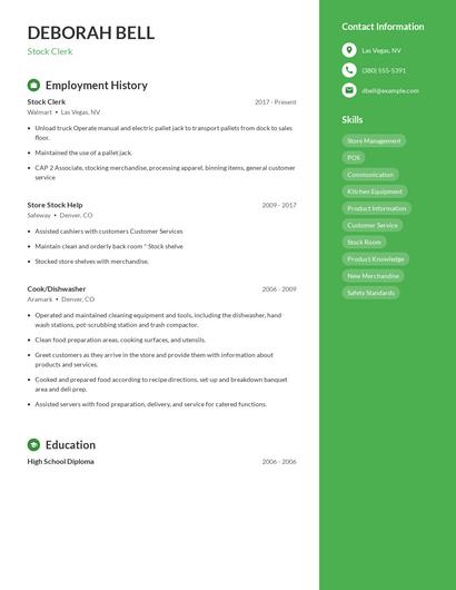Resume example 4