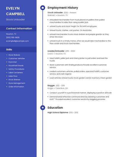 Resume example 5