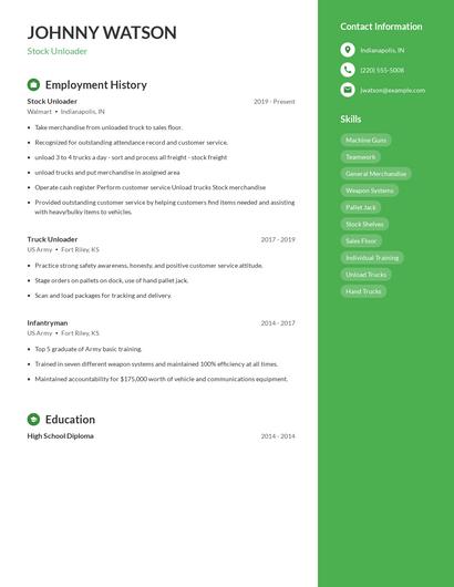 Resume example 4