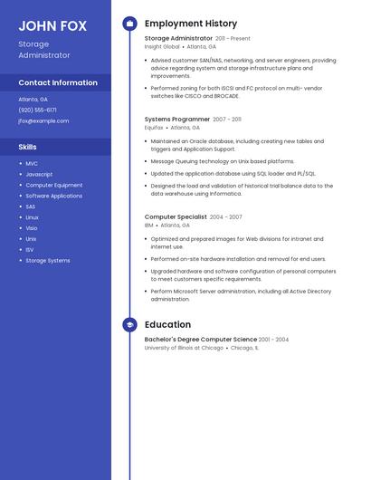 Resume example 4