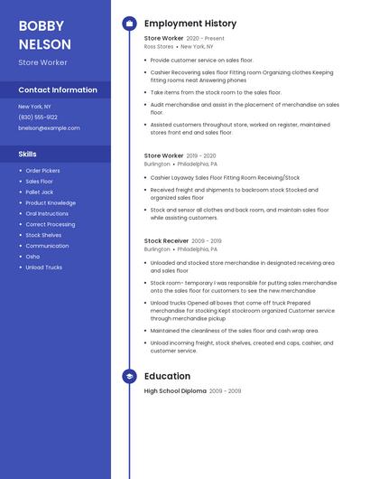 Resume example 4