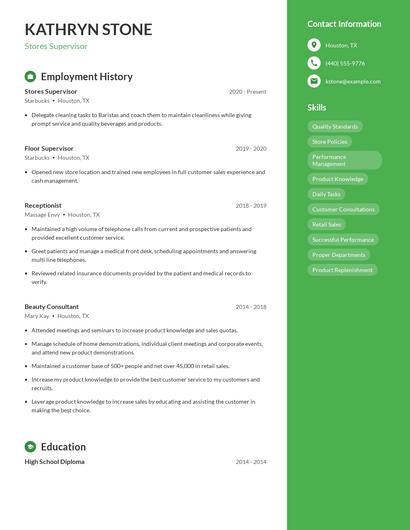 Resume example 5