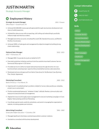 Resume example 5