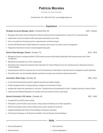 Resume example 1