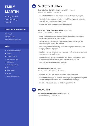 Resume example 5