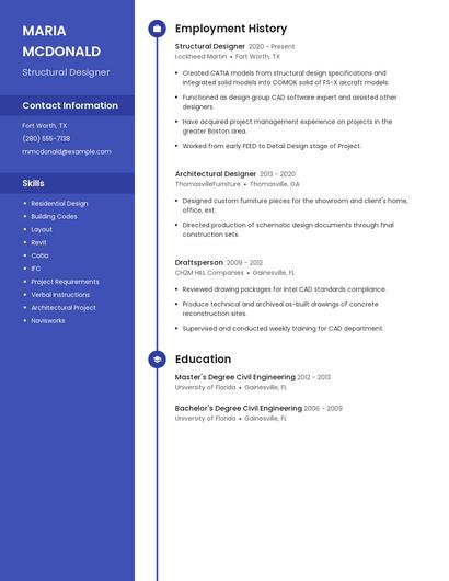 Resume example 4
