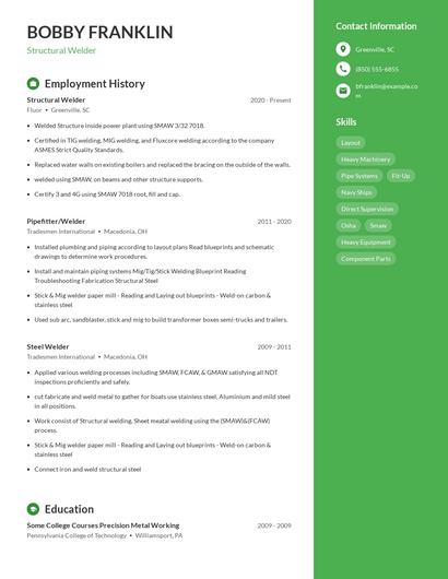 Resume example 4