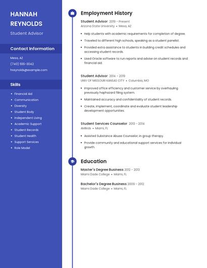 Resume example 5