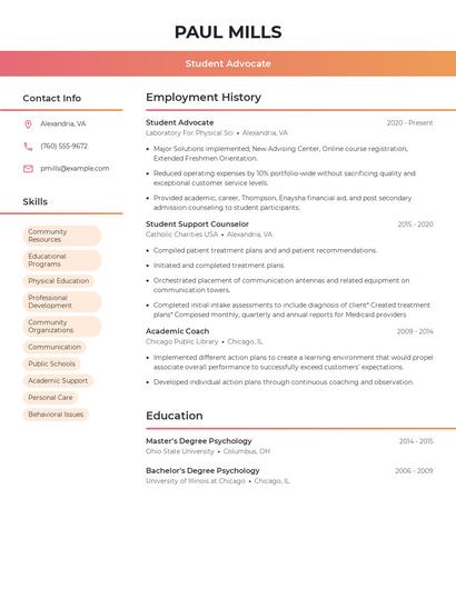 Resume example 3