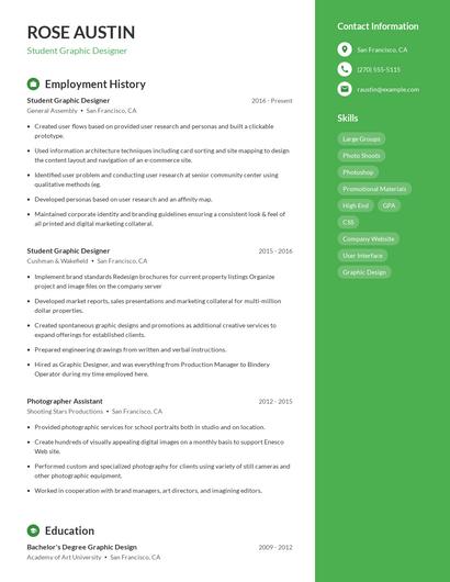 Resume example 4