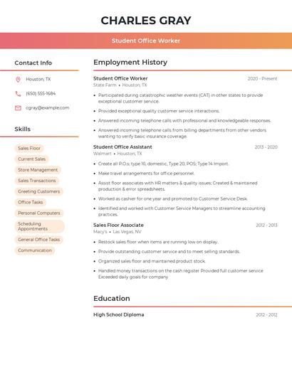 Resume example 3