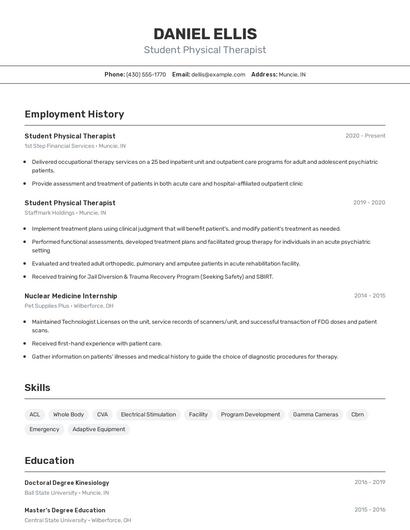 Resume example 2