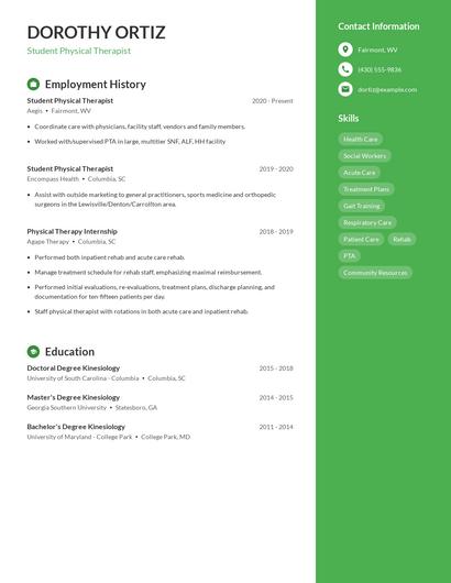 Resume example 4