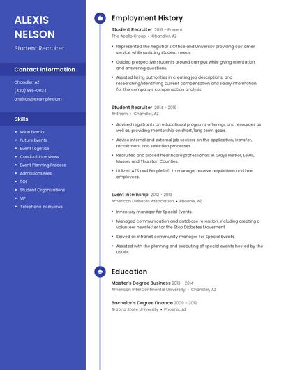 Resume example 5