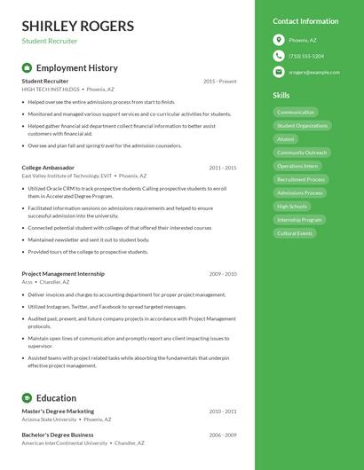Resume example 4