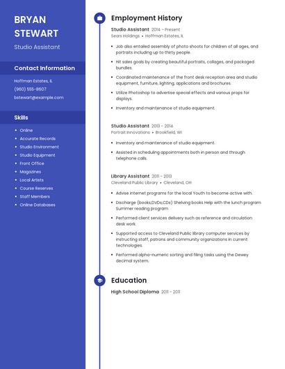 Resume example 5