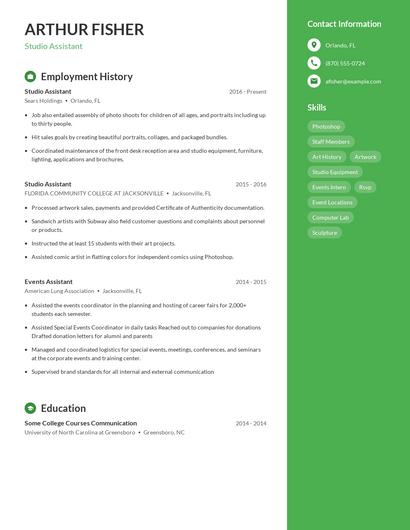 Resume example 4