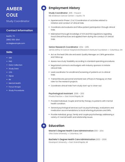 Resume example 4
