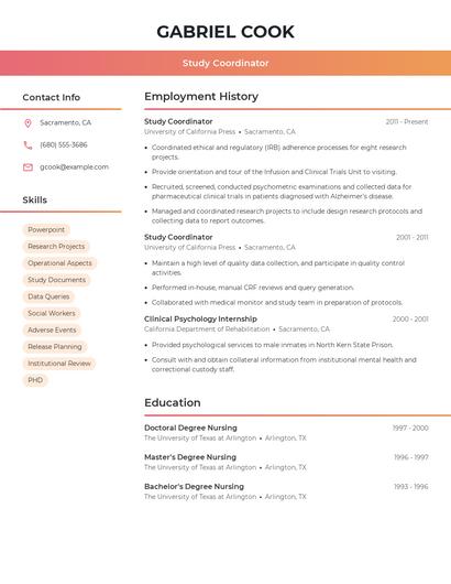 Resume example 3