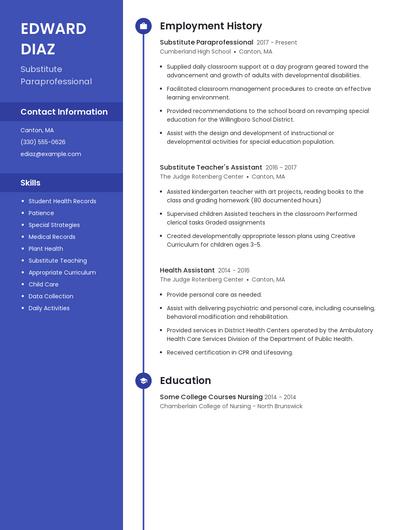 Resume example 5