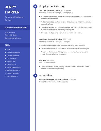 Resume example 5