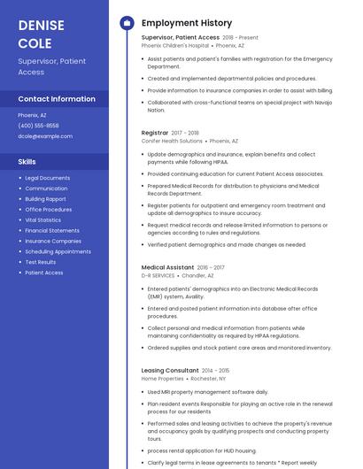 Resume example 4
