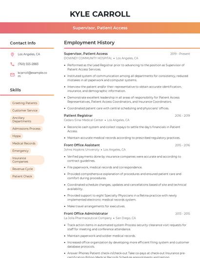 Resume example 3