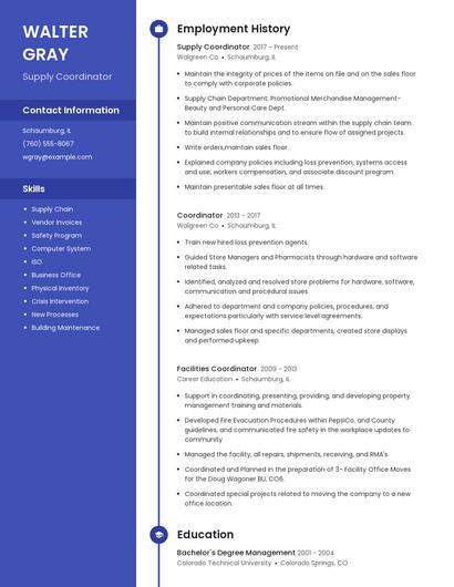 Resume example 5