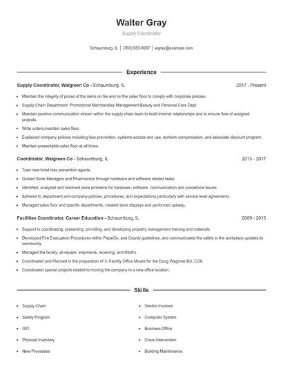Resume example 1