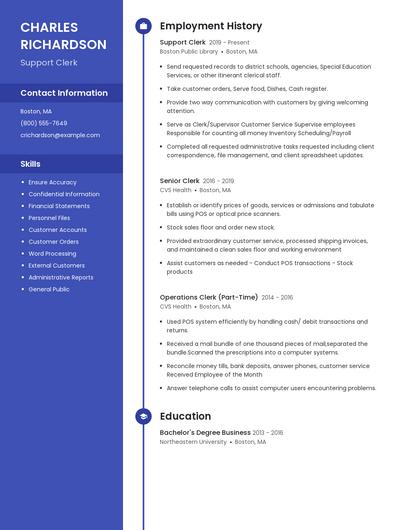 Resume example 5