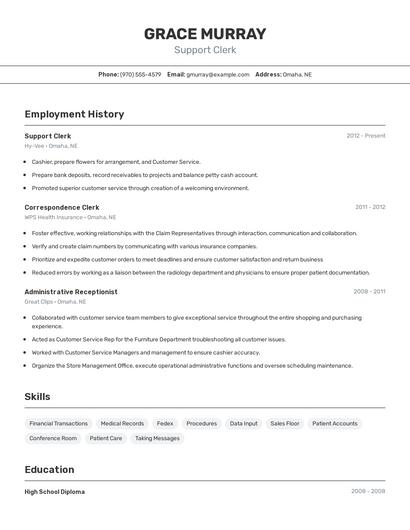 Resume example 2