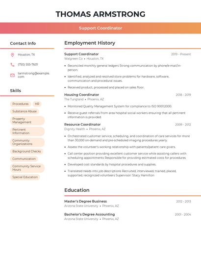 Resume example 3