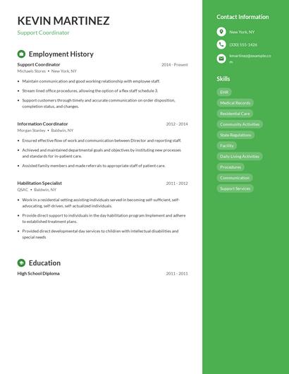 Resume example 5